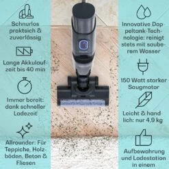 Caswell Plus Nass-/Trockensauger Kabellos Akkubetrieben LED-Display 12 Caswell Plus Nass-/Trockensauger Kabellos Akkubetrieben LED-Display -Haushaltsgeräte Store 10041383 de 0002 usp