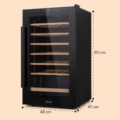 Barossa 32 Uno Weinkühlschrank 1 Zone 95 Liter / 36 Flaschen Touch-Display -Haushaltsgeräte Store 10041395 yy 0008 dimensions