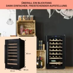 Barossa 29 Uno Weinkühlschrank 1 Zone 88 Ltr / 28 Fl Touch-Display 16 Barossa 29 Uno Weinkühlschrank 1 Zone 88 Ltr / 28 Fl Touch-Display -Haushaltsgeräte Store 10041397 de 0006 usp