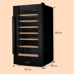 Barossa 29 Uno Weinkühlschrank 1 Zone 88 Ltr / 28 Fl Touch-Display 18 Barossa 29 Uno Weinkühlschrank 1 Zone 88 Ltr / 28 Fl Touch-Display -Haushaltsgeräte Store 10041397 yy 0008 dimensions