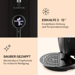 Passau Bierzapfanlage 6 L Universalfässer Druckluftpumpe 3 - 12 °C 65 W -Haushaltsgeräte Store 10041520 de 0004 logo