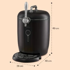 Passau Bierzapfanlage 6 L Universalfässer Druckluftpumpe 3 - 12 °C 65 W -Haushaltsgeräte Store 10041520 yy 0008 dimensions