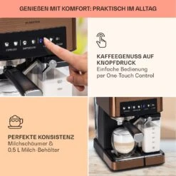Arabica Comfort Espressomaschine 1350W 20 Bar 1,8l Touch-Bedienfeld 12 Arabica Comfort Espressomaschine 1350W 20 Bar 1,8l Touch-Bedienfeld -Haushaltsgeräte Store 10041524 de 0003 usp
