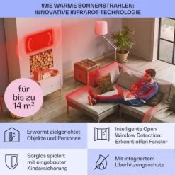 Taal Smart Hybrid-Infrarot-Heizung 105x56cm 750W Wochentimer IP24 -Haushaltsgeräte Store 10041870 de 0004 usp