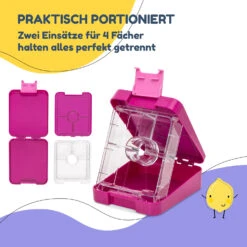 Klarstein Schmatzfatz Easy Snackbox 4 Fächer 18 X 15 X 5 Cm (BxHxT) -Haushaltsgeräte Store 10045068 de 0004 usp