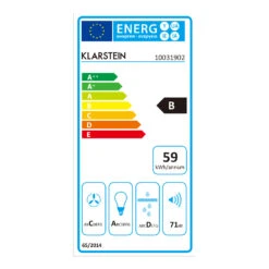 Balzac Dunstabzugshaube Umluftset 60cm 640m³/h Aktivkohlefilter -Haushaltsgeräte Store 60002283 energy label