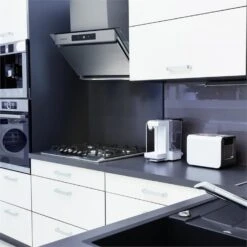 Balzac Dunstabzugshaube Umluftset 60cm 640m³/h Aktivkohlefilter -Haushaltsgeräte Store 60002283 yy 0003 ambient Klarstein Balzac 60 Dunstabzugshaube Edelstahl