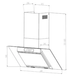 Balzac Dunstabzugshaube Umluftset 60cm 640m³/h Aktivkohlefilter -Haushaltsgeräte Store 60002283 yy 0009 logo Klarstein Balzac 60 Dunstabzugshaube Edelstahl