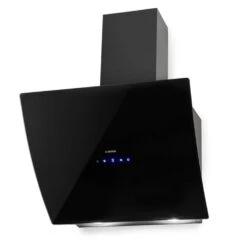 Annabelle 60 Dunstabzugshaube Umluftset 595 M³/h Touch-Armatur Schwarz -Haushaltsgeräte Store 60002315 yy 0009 front Klarstein Annabelle 60 Dunstabzugshaube schwarz