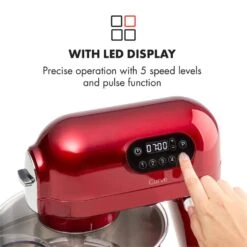 Curve Plus Küchenmaschinen-Set | 5l | 4-in-1 Fleischwolf | Rot 14 Curve Plus Küchenmaschinen-Set | 5l | 4-in-1 Fleischwolf | Rot -Haushaltsgeräte Store 60002329 yy 0005 logo Klarstein Curve Plus Kuechenmaschinen Set rot