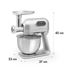 Curve Plus Küchenmaschinen-Set | 5l | 4-in-1 Fleischwolf | Silber 21 Curve Plus Küchenmaschinen-Set | 5l | 4-in-1 Fleischwolf | Silber -Haushaltsgeräte Store 60002330 yy 0012 logo Klarstein Curve Plus Kuechenmaschinen Set silber